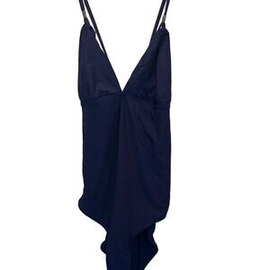 Helen Jon Deep Navy V-Neck Swimsuit